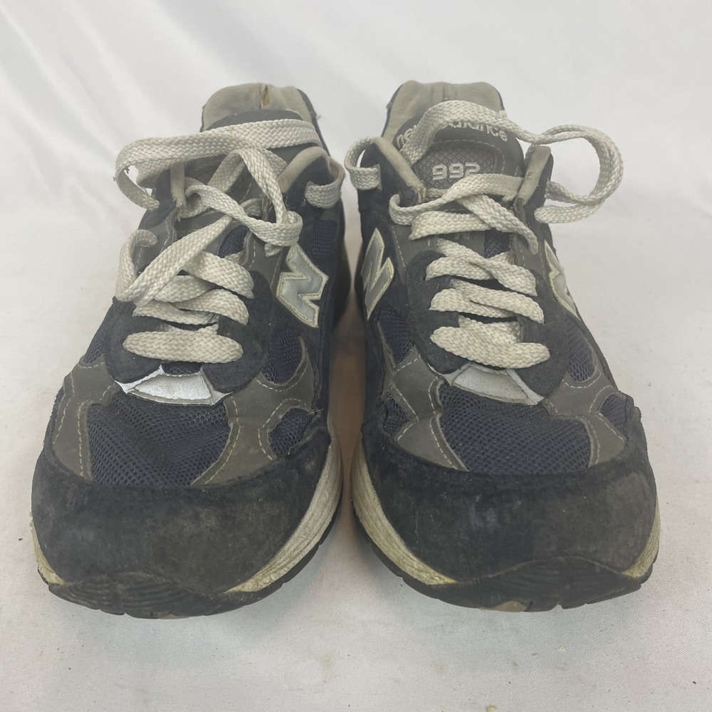 New Balance 992 Made in USA Navy Grey Mens Sneakers M992NV Size 8.5